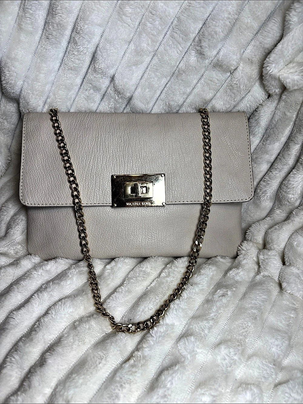 Michael Kors Gray Chain Shoulder Bag